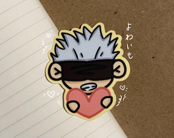 Heart Gojo Sticker | Waterproof & Durable