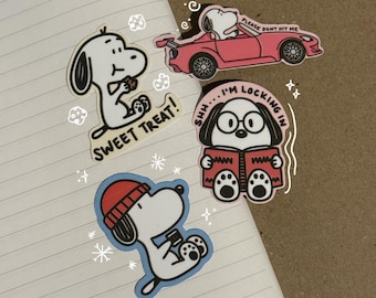 Little White Dog Stickers | Waterproof & Durable