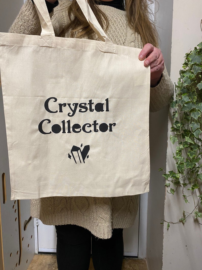 Witch designs| 100/% Cotton Tote Bags| Crystals Hippy design Moon Phases