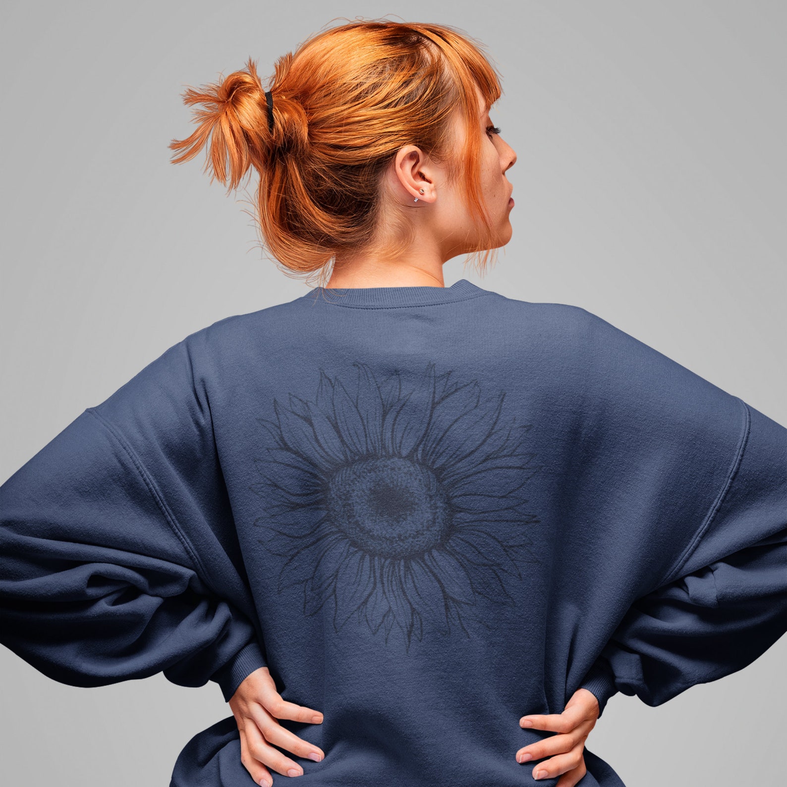 womens sunflower sweatshirt