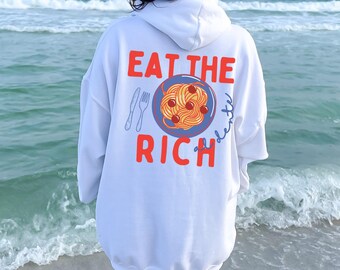 Eat The Rich Shirt Spaghetti Shirt Subtle Anti Trump Shirt Eattherich Shirt Political Merch Eat The Rich F The Patriarchy