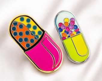 Capsule Pill Enamel Pin Bundle: A Perfectly Prescribed Gift Set for Medical Professionals