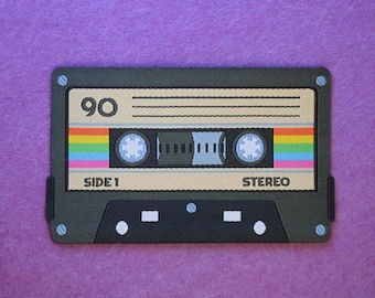 Cassette Tape Iron-On Patch: Retro 90s Throwback Vibes