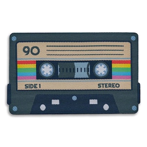 Cassette Tape Iron-On Patch: Retro 90s Throwback Vibes