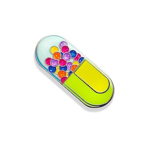 Capsule Pill Enamel Pin - Perfect for Healthcare Workers, Pharmacists, and Medical Professionals
