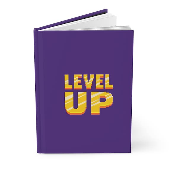 Level up Hardcover Journal A5 Notebook for Goal Setting and 