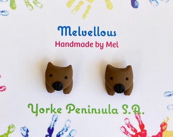Wombat studs Melvellous earrings