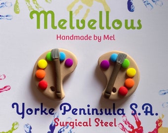 Paint Palette studs Melvellous earrings