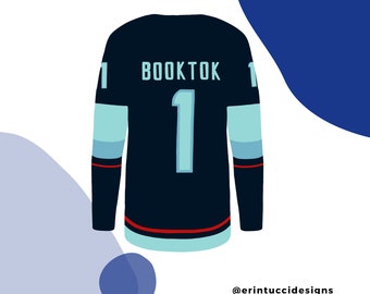 Seattle Kraken Booktok Home Jersey Sticker, Seattle Kraken Sticker, Seattle Kraken, Kraken Sticker, holiday gifts, NHL