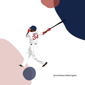 David Ortiz Sticker, Boston Red Sox, Boston Red Sox stickers, Boston Stickers, Red Sox Stickers, MLB stickers, mlb, big papi