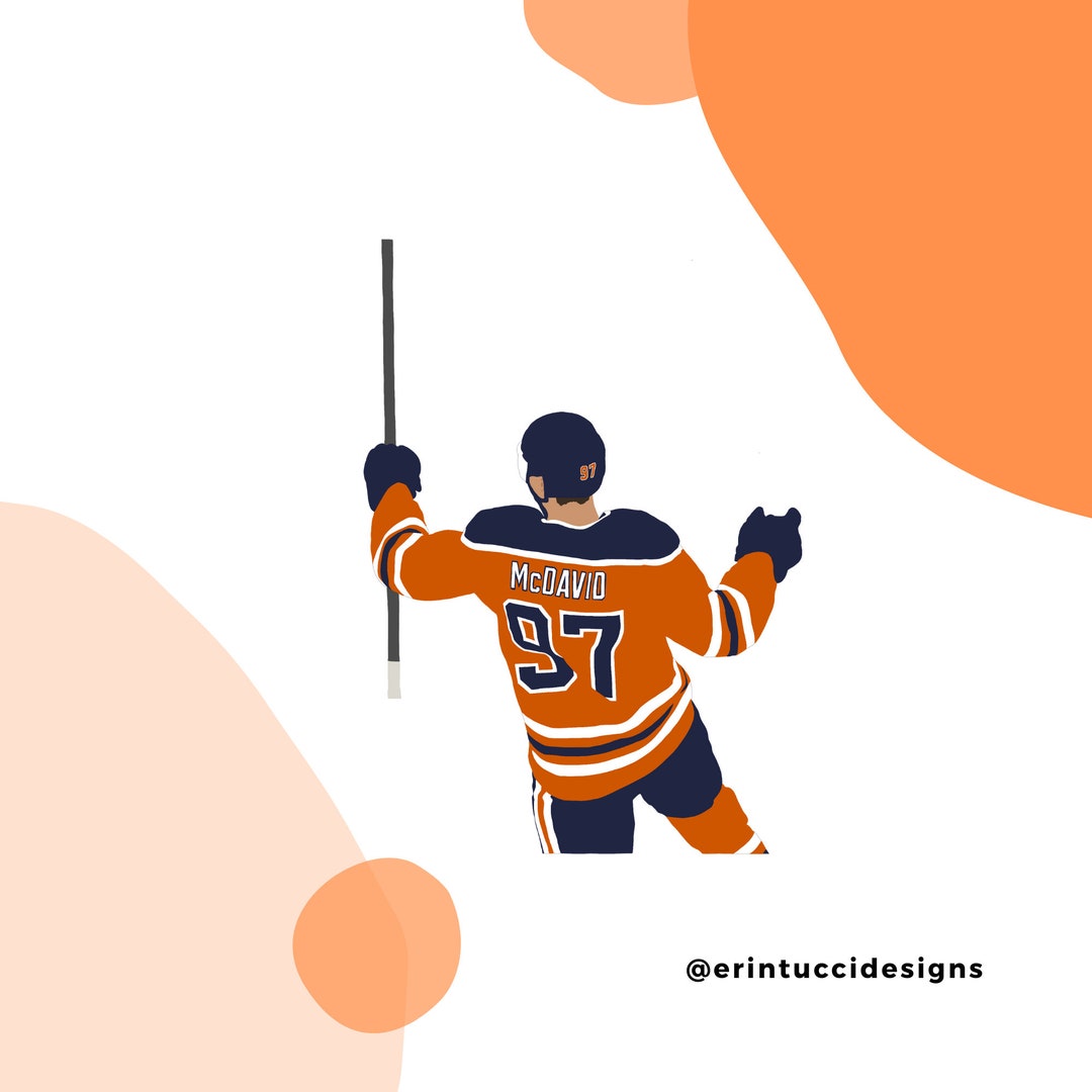 Connor Mcdavid Sticker, Edmonton Oilers, Edmonton Oilers Stickers