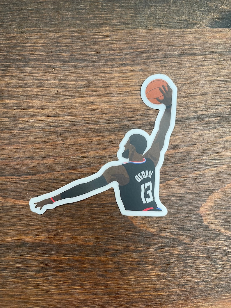 Paul George Sticker, LA Clippers, LA Clippers stickers, Clippers Stickers, Los Angeles Clippers, LA Stickers image 3