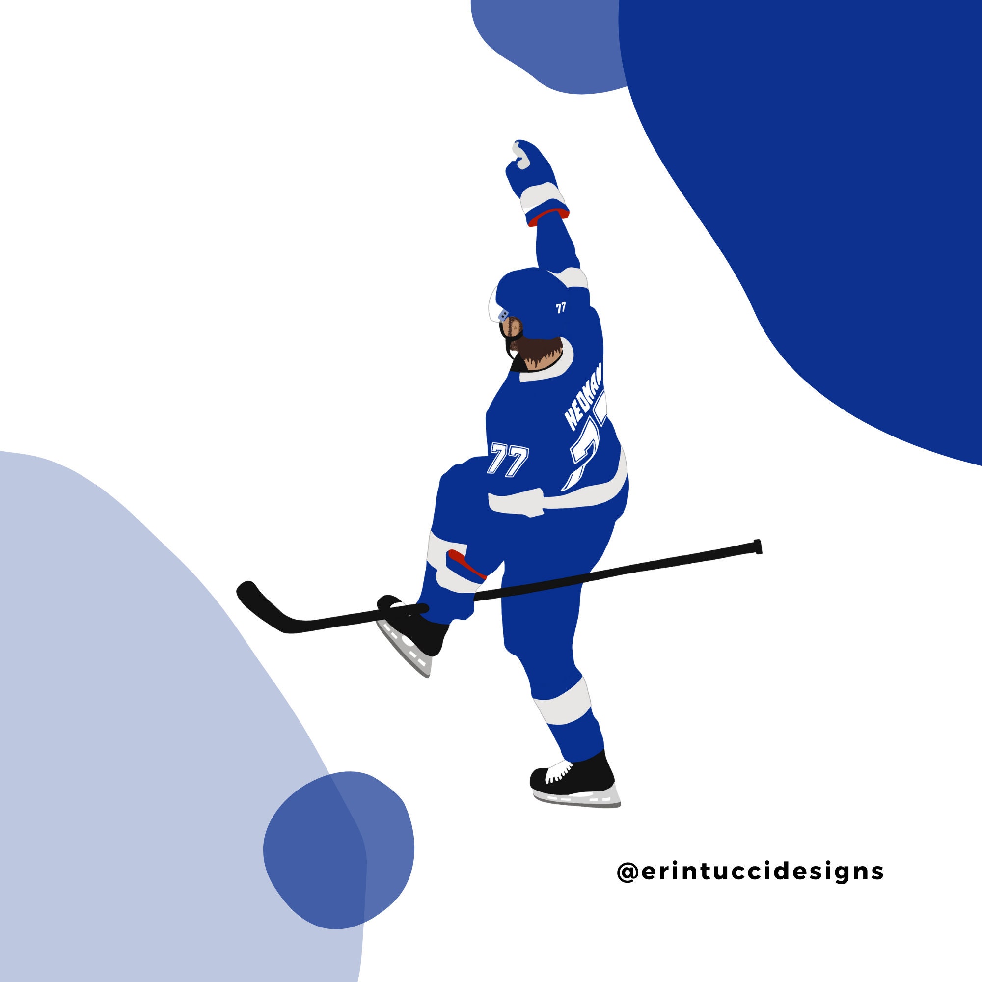 Victor Hedman Sticker Tampa Bay Lightning Tampa Bay Hockey - Etsy 日本