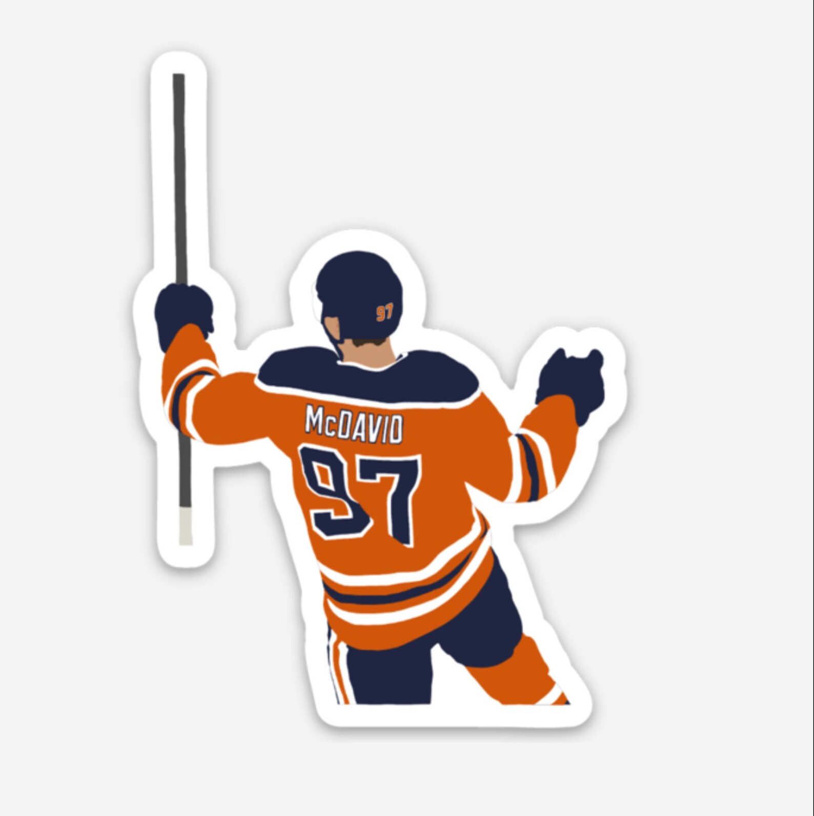 Connor Mcdavid Sticker Edmonton Oilers Edmonton Oilers Etsy