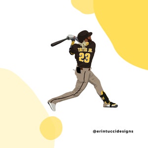 Fernando Tatís Jr. Sticker, San Diego Padres, Padres Baseball, Baseball, Waterproof, Weatherproof, hydro flask sticker, MLB, SD Padres