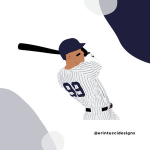 Aaron Judge Sticker, New York Yankees, New York Yankees Sticker, Yankees Baseball, MLB