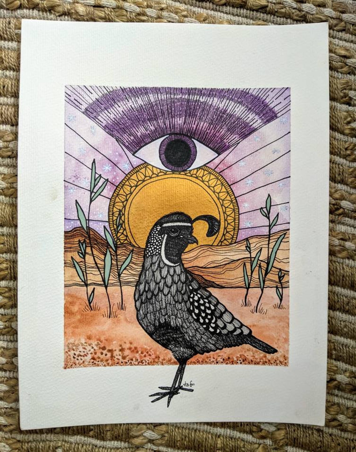 Gambel's Quail Original Art Etsy