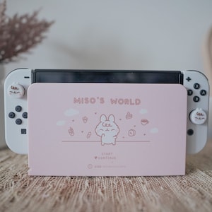 Cute Miso Bunny Switch Dock Station Cover