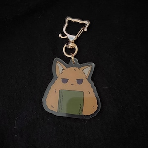 Onigiri Cat Keychain