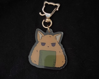 Onigiri Cat Keychain