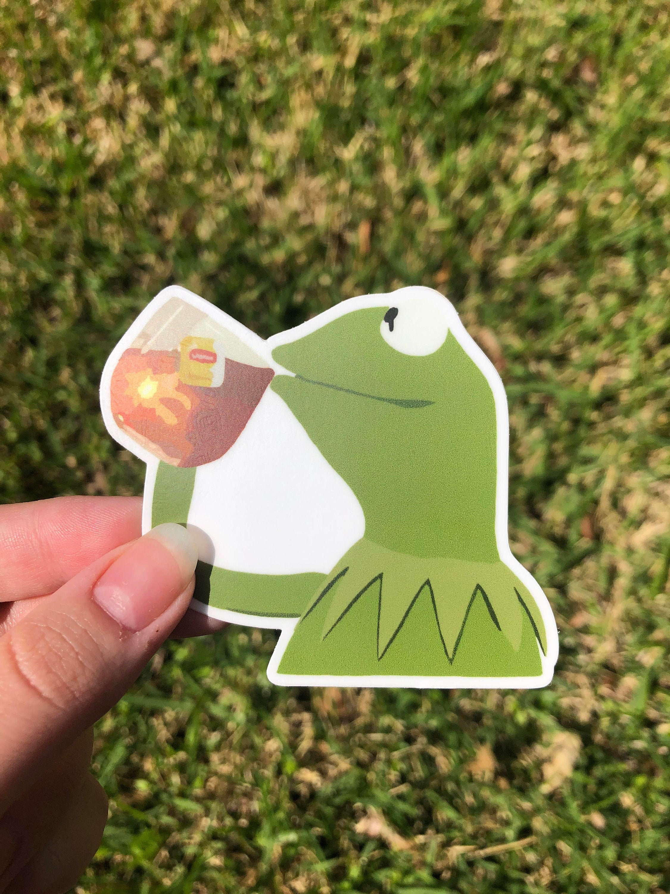 Kermit the Frog Vinyl Sticker | Etsy