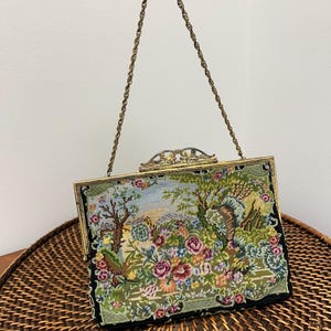 Vintage 1930s Jolles Petit Point Handbag