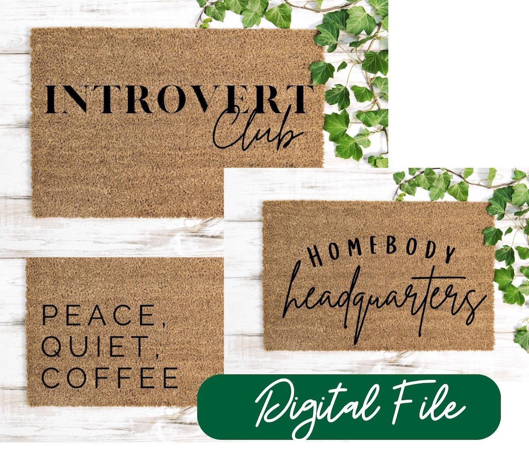 Funny Introvert PNG Stencil Designs: Homebody DIY Decor (digital ...