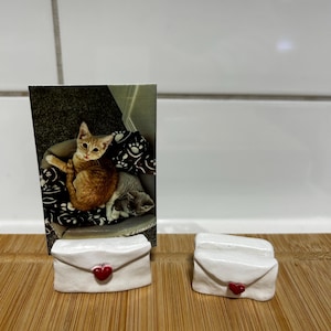 Love Letter Clay Photo Holder
