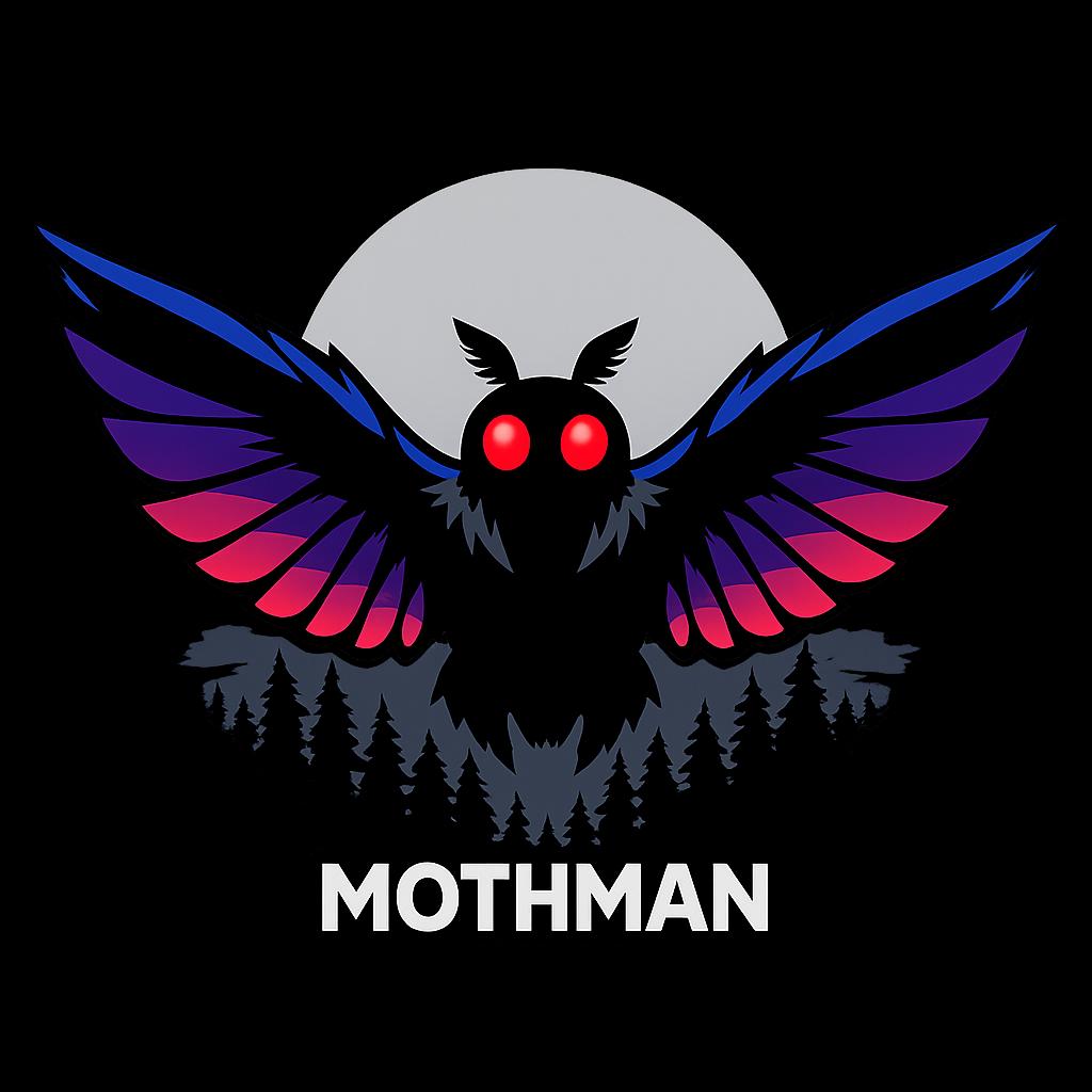 Mothman PNG Digital Download | Cryptid Shirt Design | Gothic Horror ...