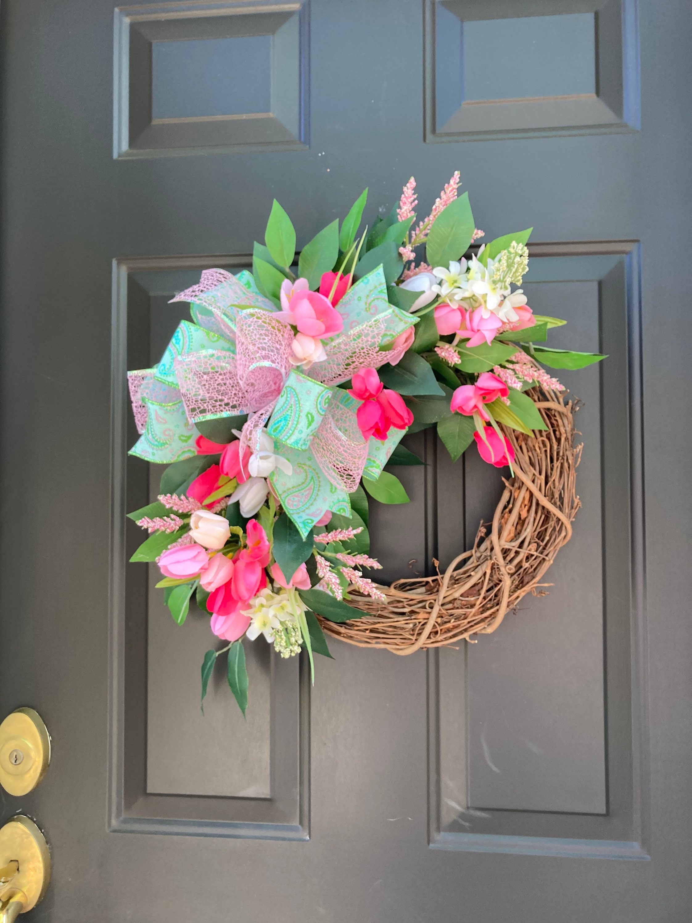 Spring Wreath,summer Front Door Hanger, Home Decor, Housewarming Gift,  Mother's Day Gift - Etsy, image size:2244x2992