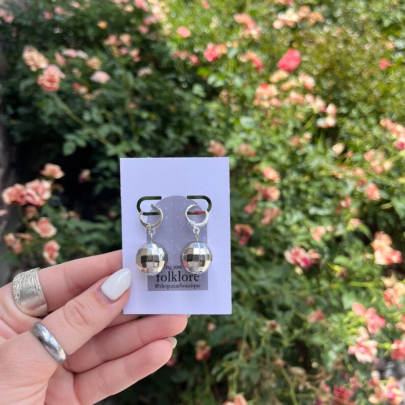 Mirrorball Earrings Taylor Swift Accessories Folklore Etsy