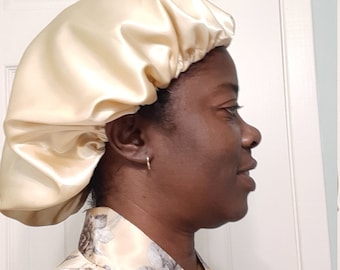 Gorro de satén para el cabello con diseño transpirable de una sola capa
