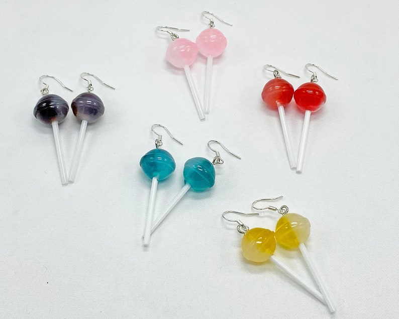 Handmade Kawaii Lollipop Earrings 