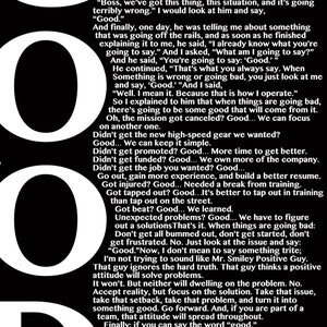 GOOD - Jocko Willink Full Quote (24w x 36h) Poster *DIGITAL DOWNLOAD