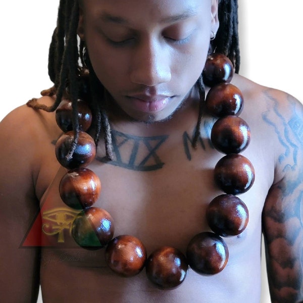 Large Akuma Bead Necklace - Etsy UK