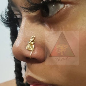 Mother Earth Nose Cuff Nose Jewelry No Piercing Needed Nose Clip Nose Clamp Body Jewelry