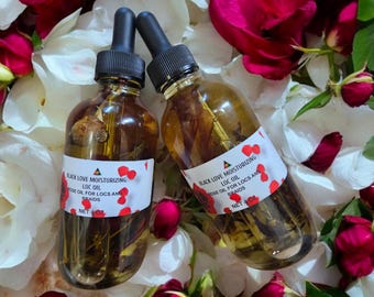 Rose Infused Loc Oil: Vegan Hair Growth Serum for Braids (4oz)