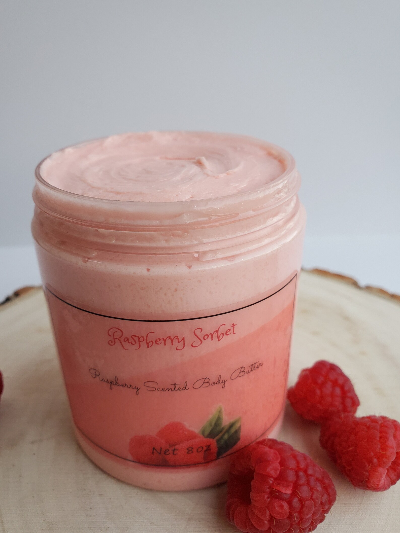 Raspberry Sorbet Body Butter Soft Body Butter Homemade Vegan Etsy
