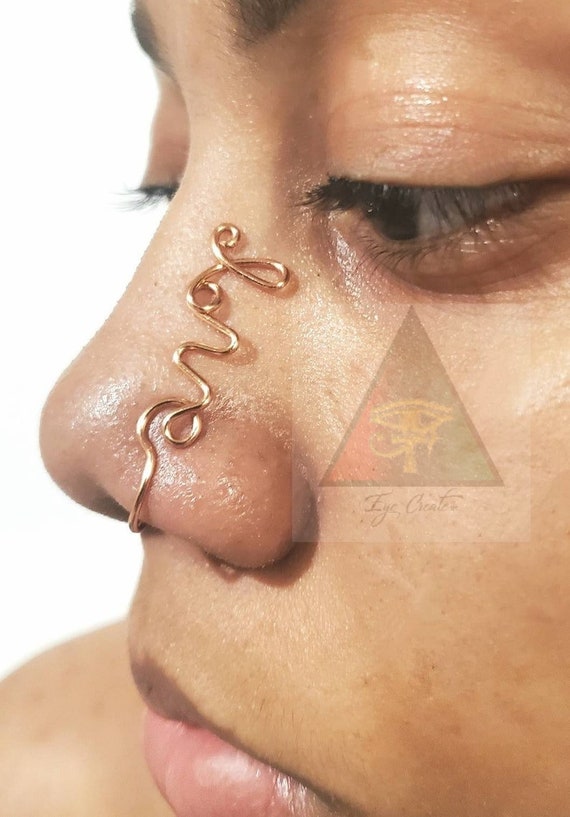 ノーズカフ 2個セット nose cuff LOVERS Love Nose Jewelry Nose Cuff Nose Clip Afrocentric Jewelry