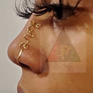 ノーズカフ 2個セット nose cuff LOVERS Love Nose Jewelry Nose Cuff Nose Clip Afrocentric Jewelry