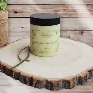 Lemon Grass Scented Body Butter Long Lasting Scent Hydrating
