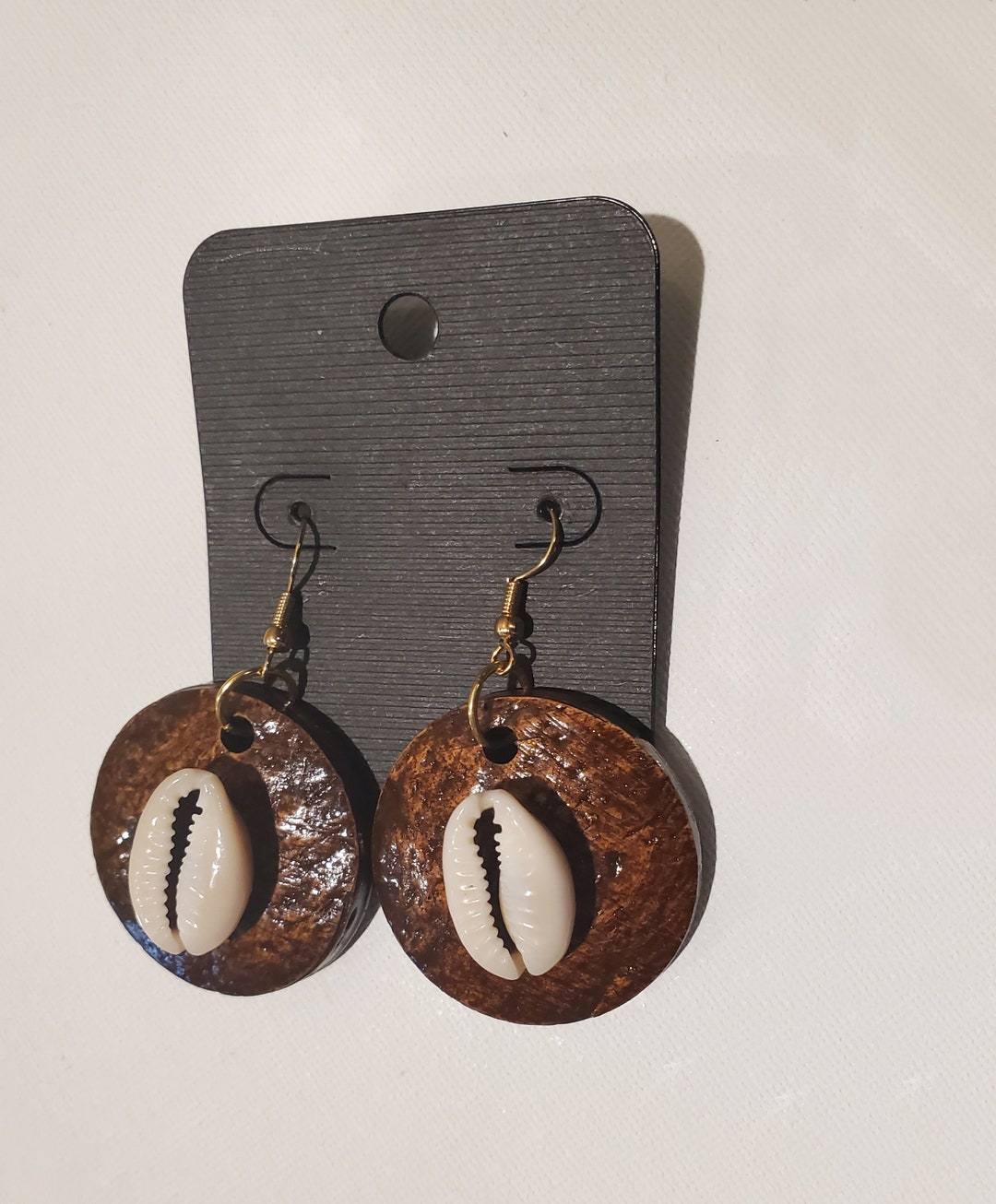 Coconut shell earrings discount