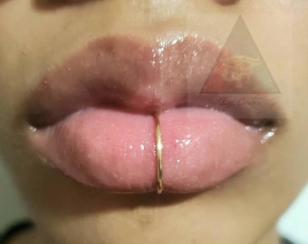 Faux Lip Cuff: No Piercing Needed, Middle or Side Lip Ring