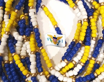 V.I Waist Beads Virgin Islands Cotton String Tie Around Waist Beads Weight Tracker Weight Loss African Waist Beads Plus Size Waist Beads
