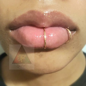 Eye Create Lip Cuffs Faux Lip Piercing Choose From Middle Lip Ring Side Lip Ring Or Set No Piercing Needed image 2