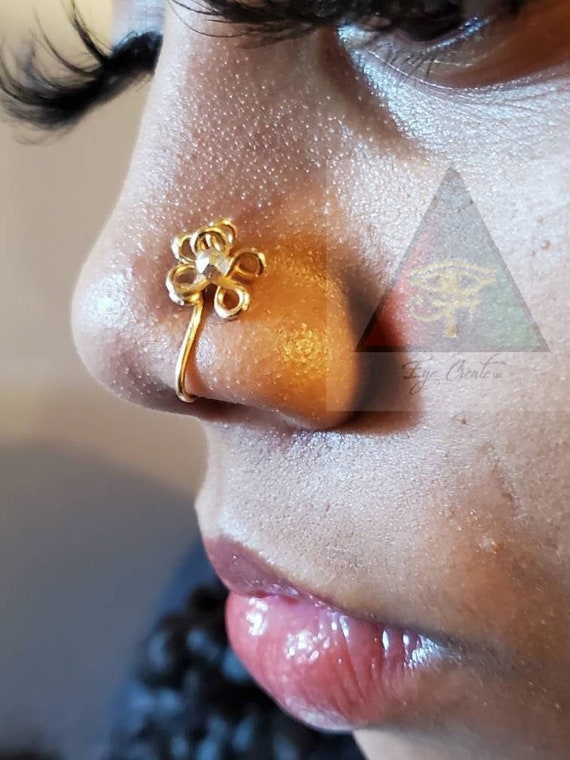 Daisy Swarovski Crystal Nose Cuff Nose Jewelry No Piercing - Etsy Canada