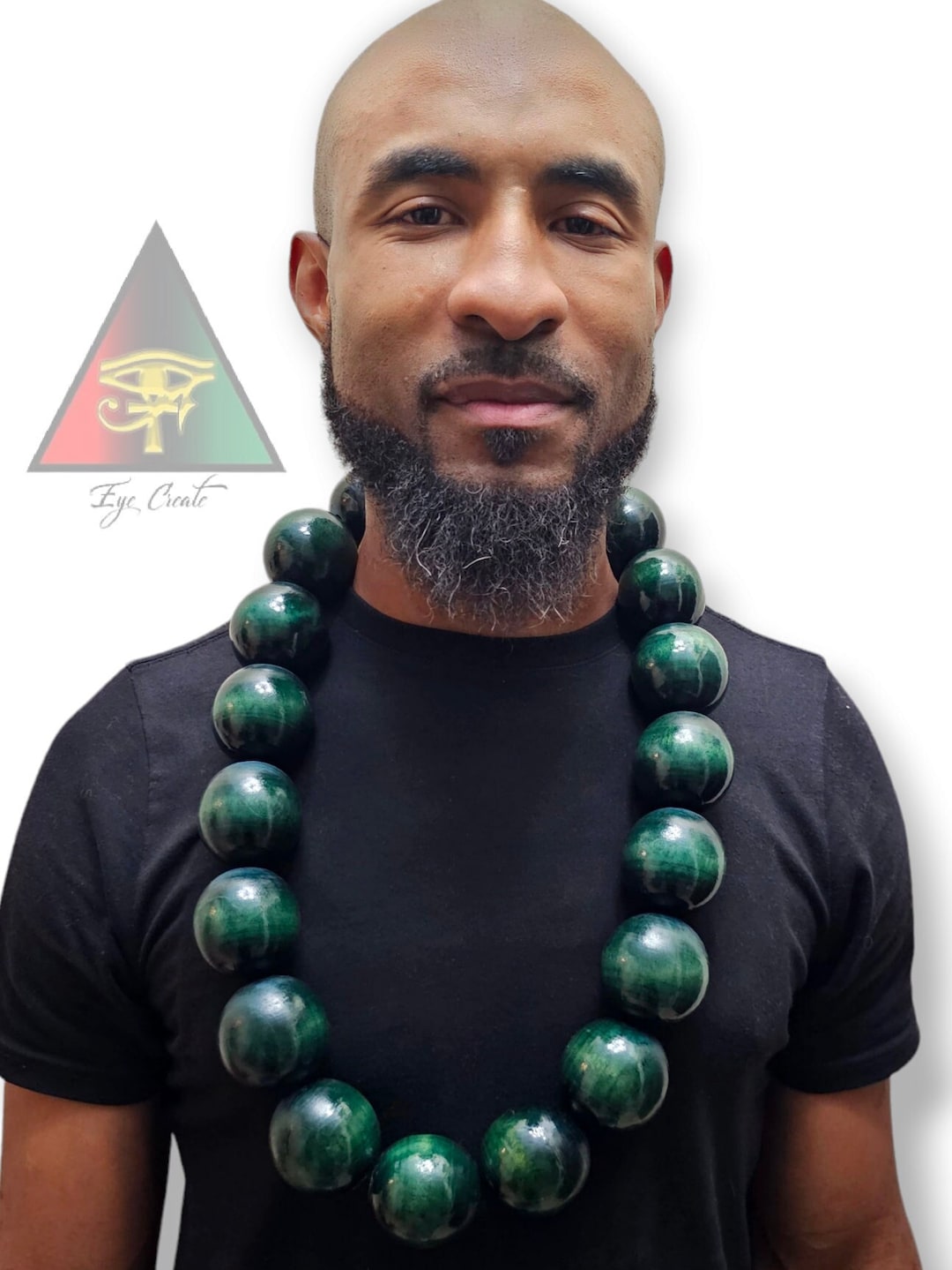 The Big Akuma /wooden Bead Necklace / CHOOSE YOUR COLOR Wooden Necklace