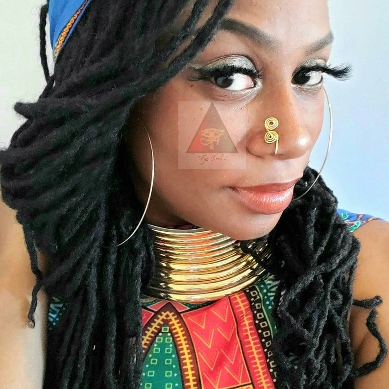 Handmade Copper African Nose Cuff: No Piercing Faux Jewelry - Etsy