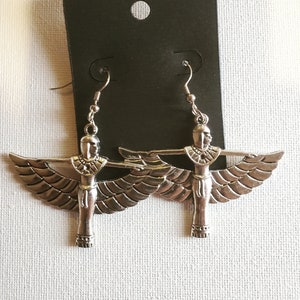 Beautiful Silver Ma&#39;at Earrings