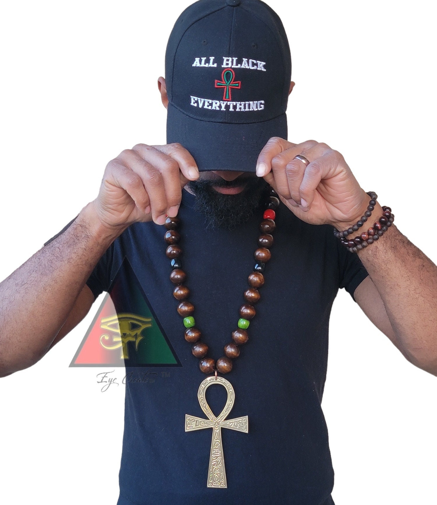 Beaded 2024 ankh necklace